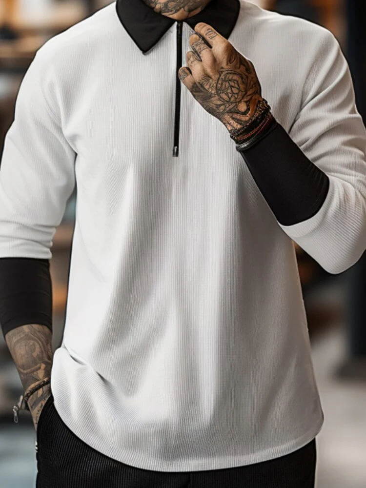 Modern Color-Block Polo Shirt - Image 4