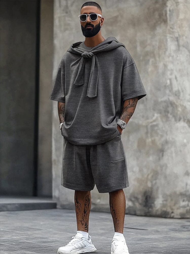 Modern Comfort Shawl Collar Cotton Set - Image 2