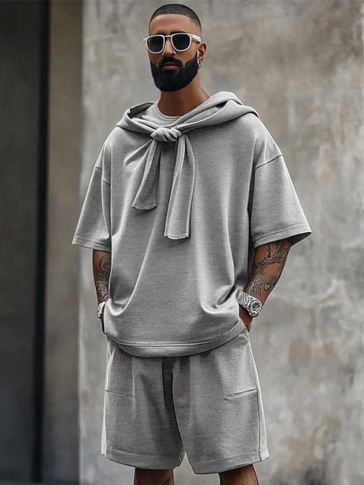 Modern Comfort Shawl Collar Cotton Set - Image 3