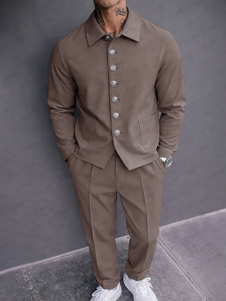 Modern Comfy Shirt and Pants Set - Image 2