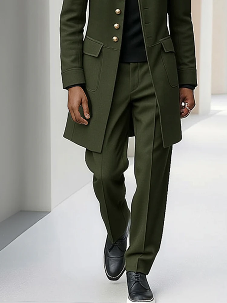 Modern Gentleman Coat Pants Set - Image 4