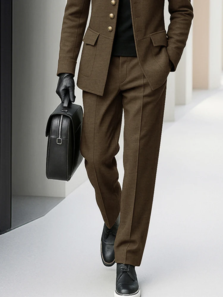 Modern Gentleman Coat Pants Set - Image 6