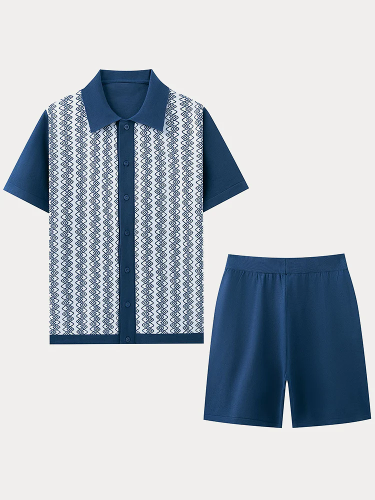 Modern Jacquard Knit 2-Piece Set - Image 4