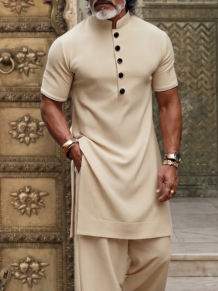 Modern Minimalist Longline Top Pants Sets - Image 3