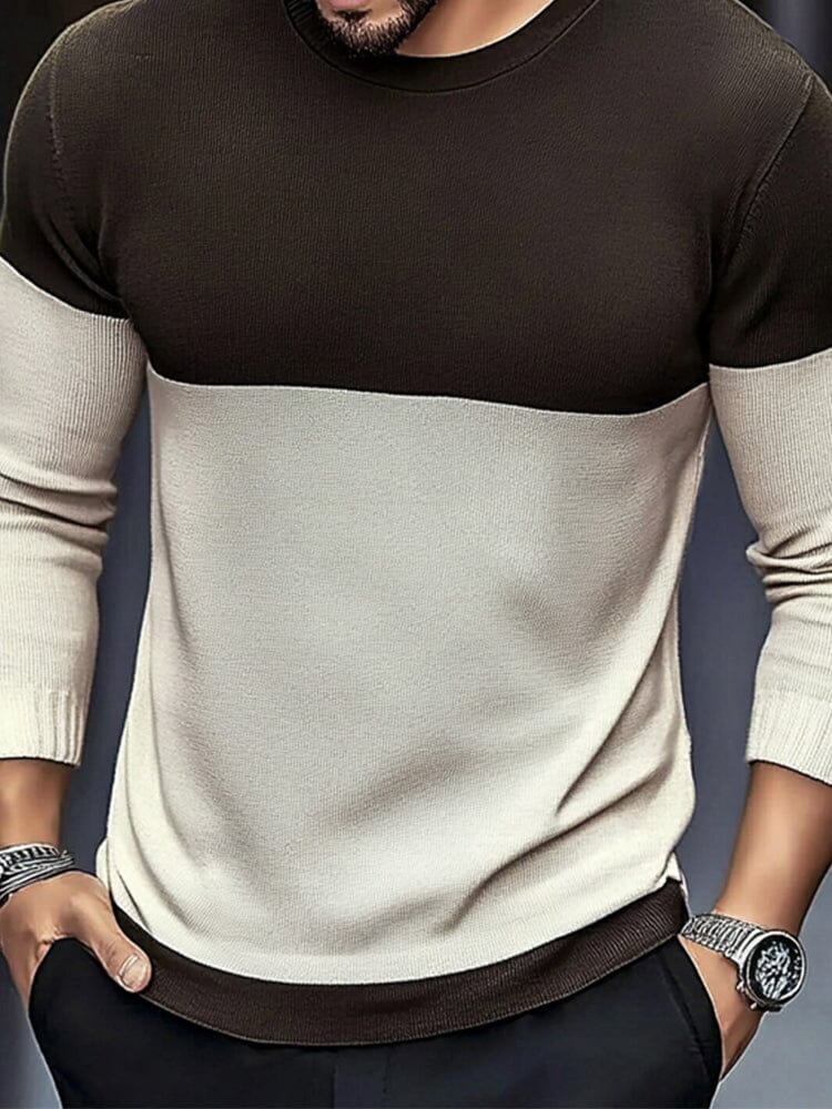 Modern Soft  Color Block Sweater - Image 4