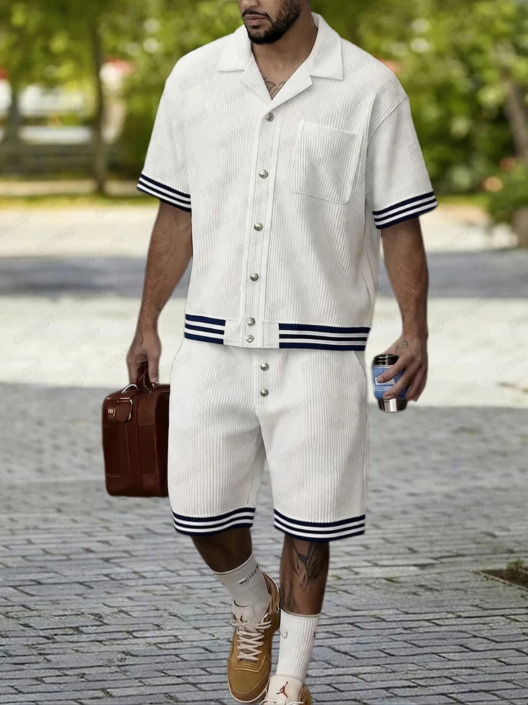 Modern Vertical Rib Textured Summer Set - Image 5