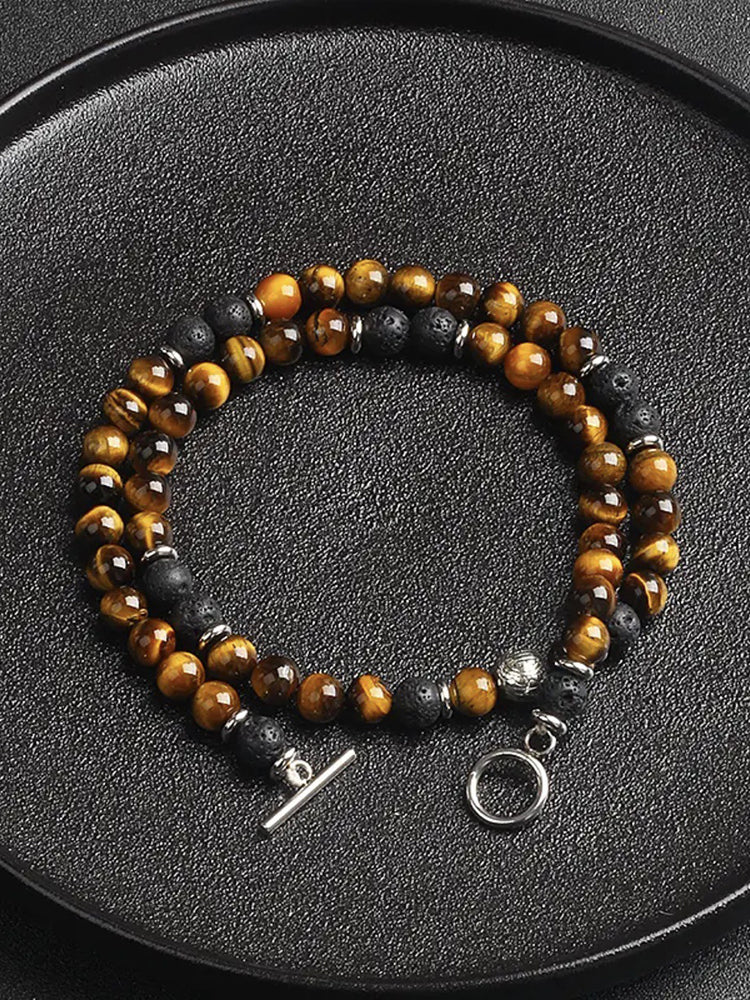 Natural Tiger Eye Stone Necklace - Image 4