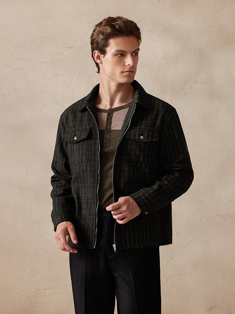 Plaid Wool-Blend Jacket - Image 3