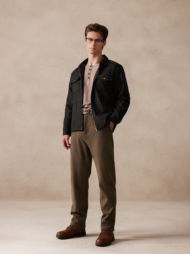 Plaid Wool-Blend Jacket - Image 4
