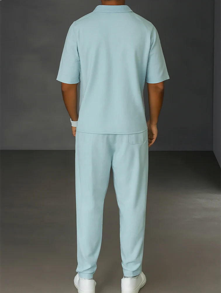 Practical Casual Shirt Pants Matching Set - Image 3