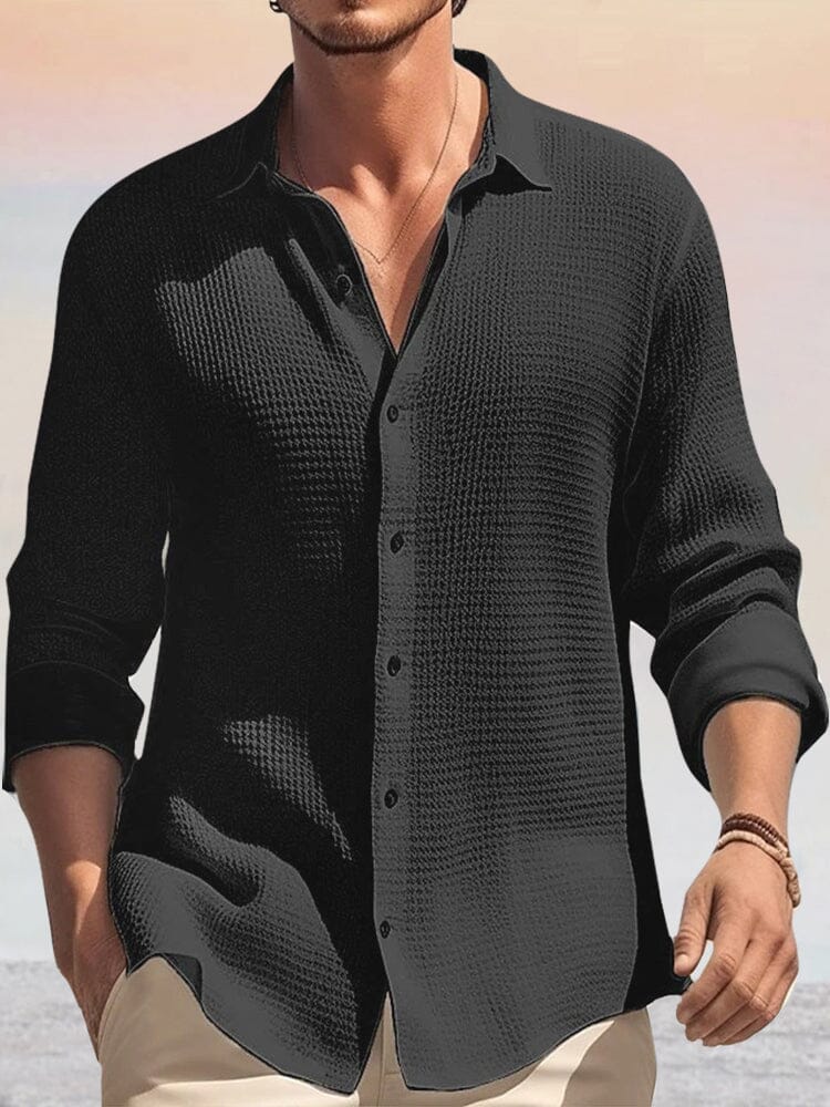 Premium Breathable Waffle Shirt - Image 2