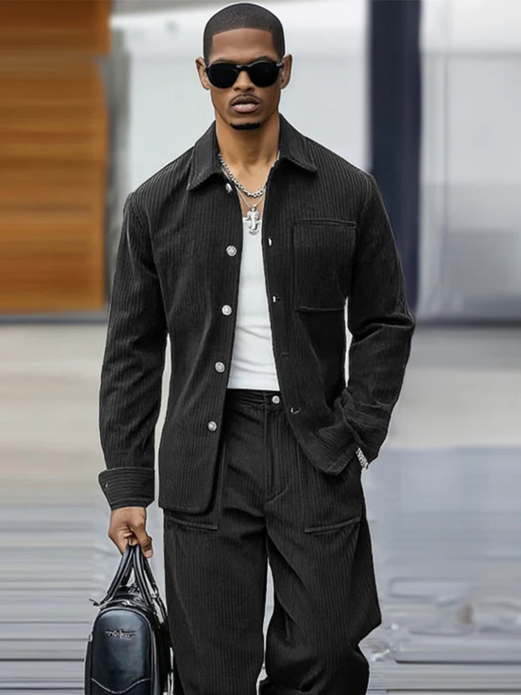 Premium Casual Corduroy Matching Set - Image 3