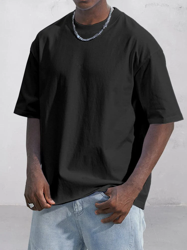 Premium Cotton Plain T-shirt - Image 4