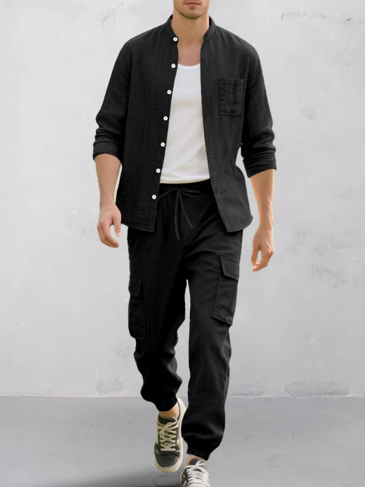 Premium Cotton Shirt Pants Set - Image 5