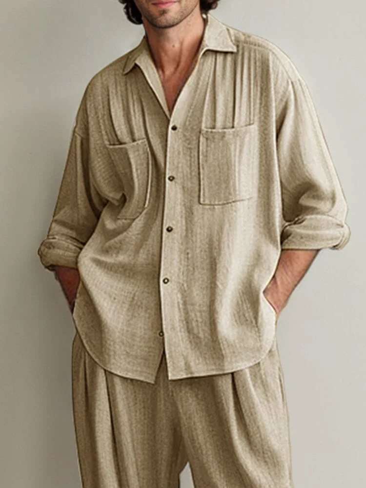 Premium Soft Linen Blend Shirt Set - Image 4