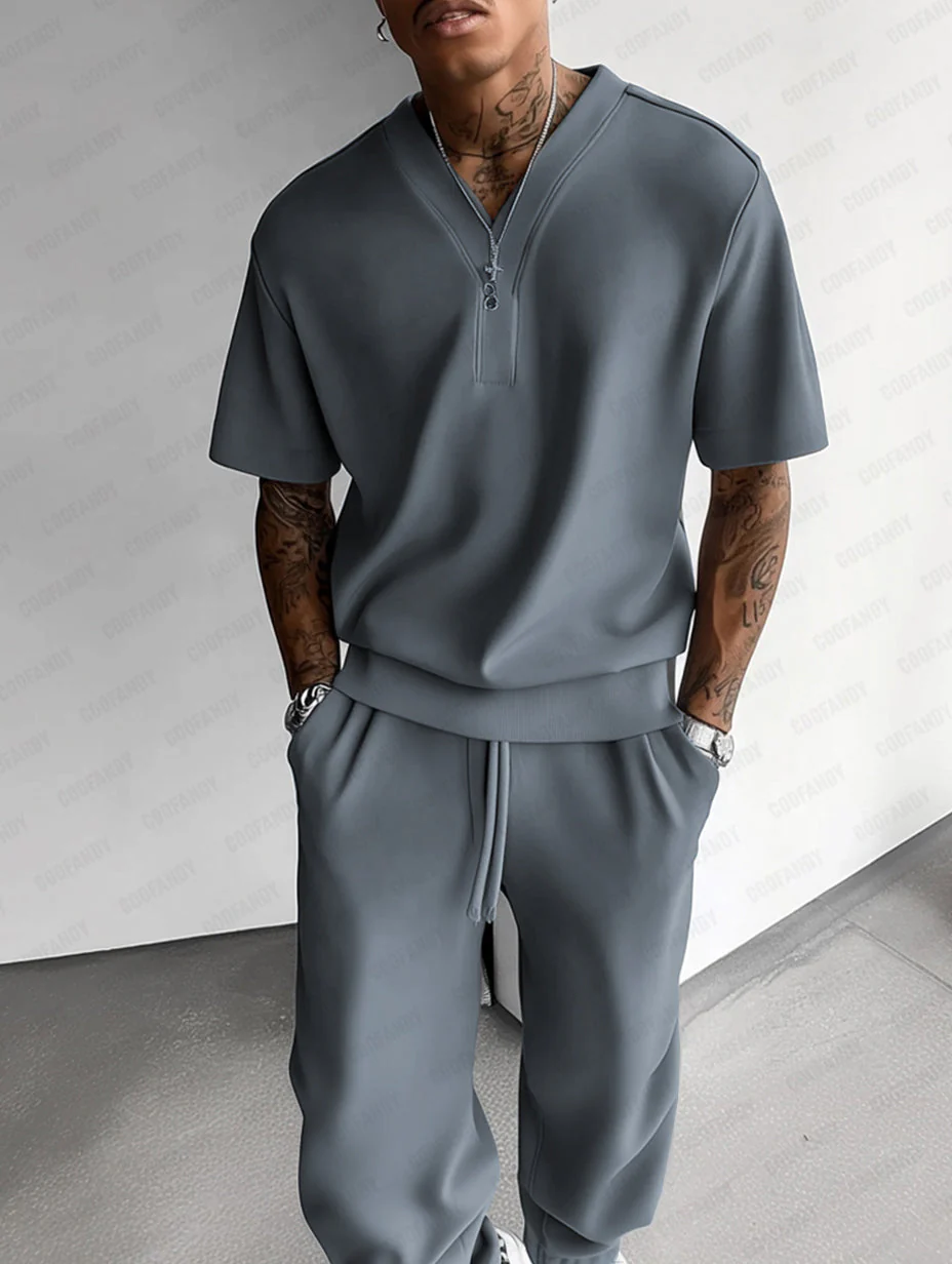 Premium Solid T-Shirt Pants Set - Image 14