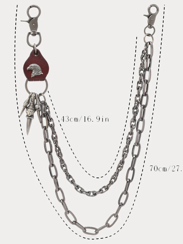 Punk Rock Style Eagle Wallet Trouser Chain - Image 4