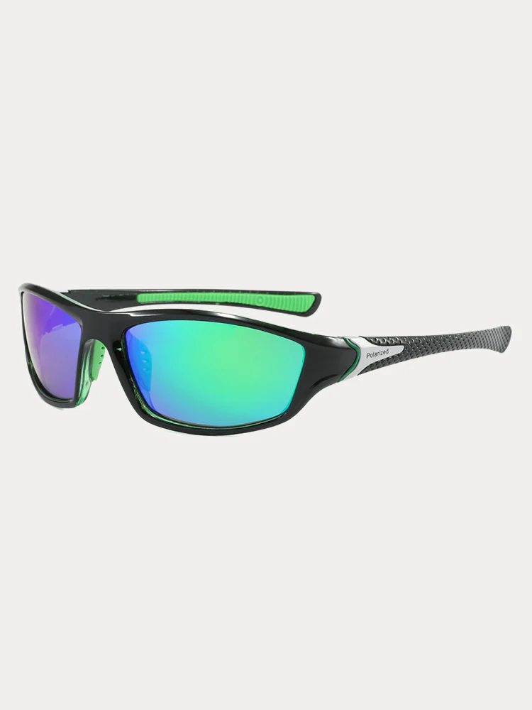 Rectangle Shade Outdoor Cycling Polarized Sunglasses - Image 11