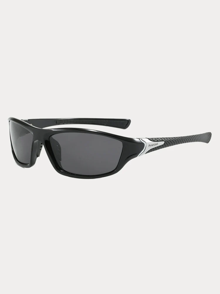 Rectangle Shade Outdoor Cycling Polarized Sunglasses - Image 4