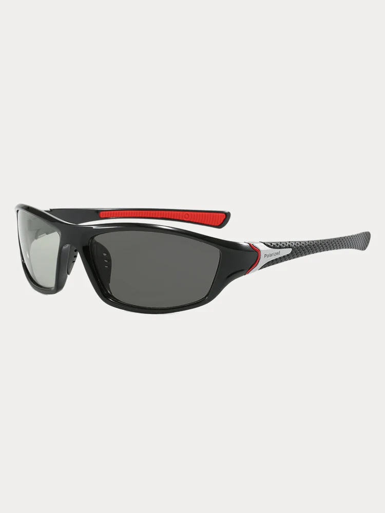 Rectangle Shade Outdoor Cycling Polarized Sunglasses - Image 9