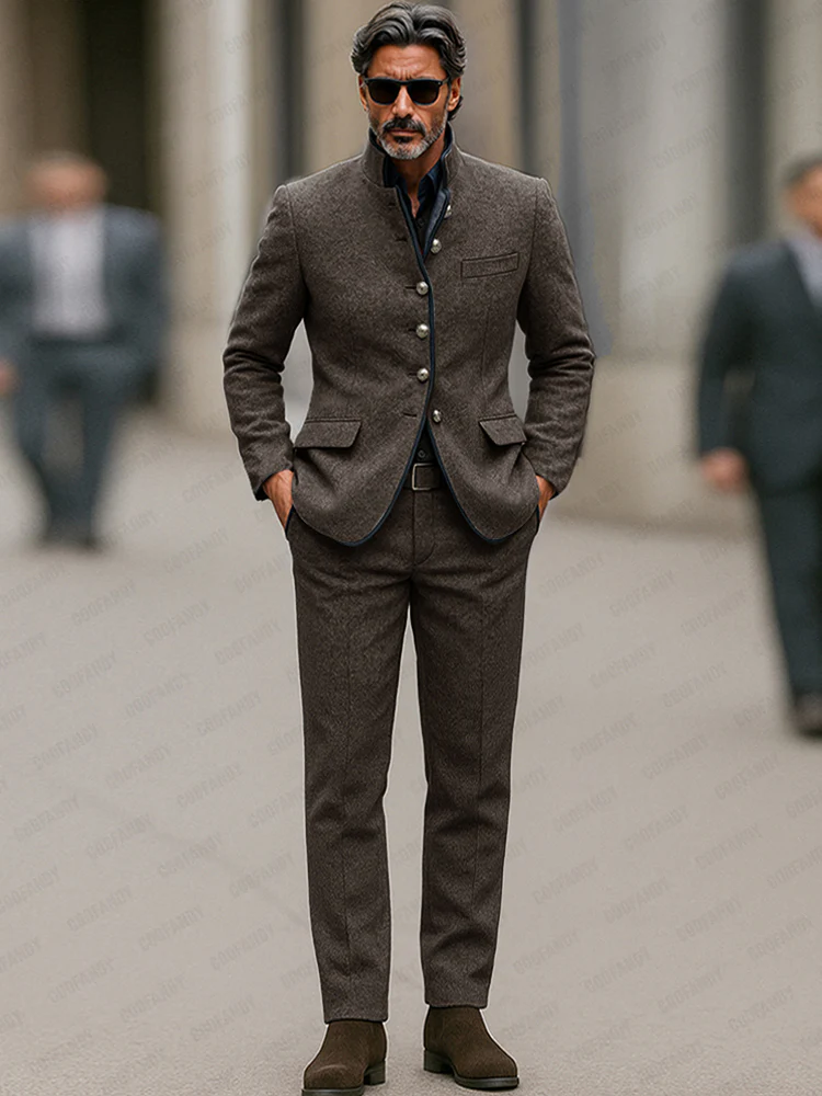 Refined Business Casual Blazer Pants Set - Image 2