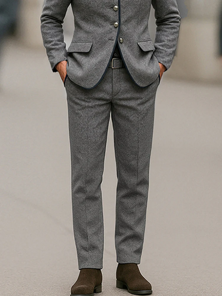 Refined Business Casual Blazer Pants Set - Image 4