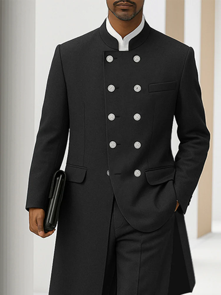 Refined Tailoring Double-Breasted Matching Set - Image 3