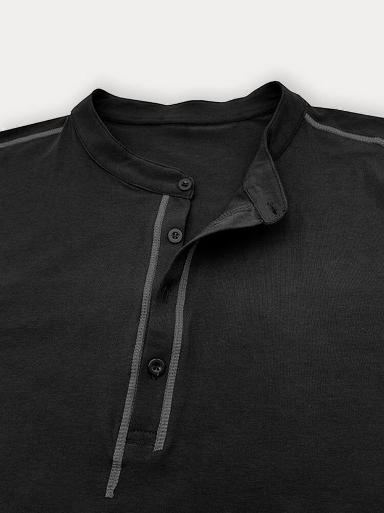 Regular Fit Cotton Henley Shirt - Image 9
