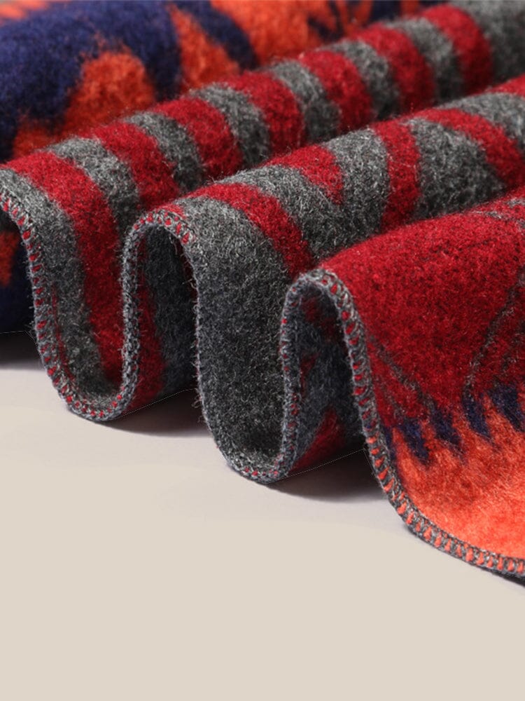 Reindeer Pattern 100% Cotton Scarf - Image 5