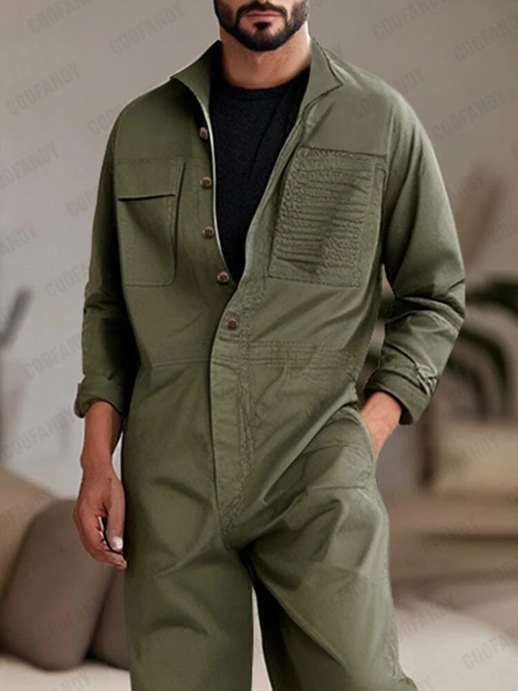 Relaxed Fit 100% Cotton Jumpsuit - Image 3