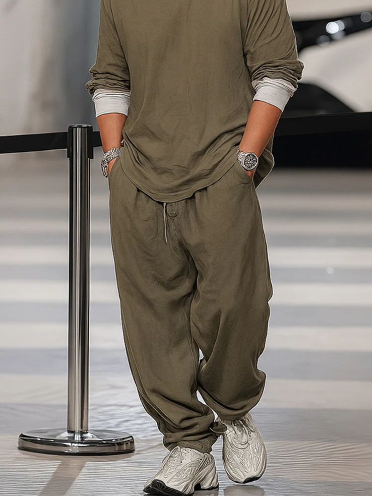 Relaxed Fit 2-Piece Streetwear Set - Image 4
