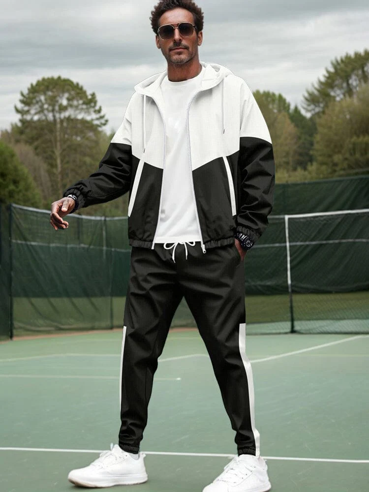 Relaxed Fit Colorblock Tracksuit Set - Image 3
