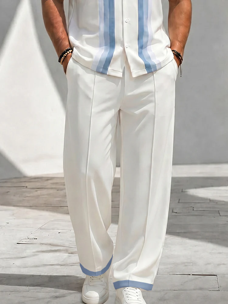 Resort Loose Fit Gradient Stripes Matching Sets - Image 4