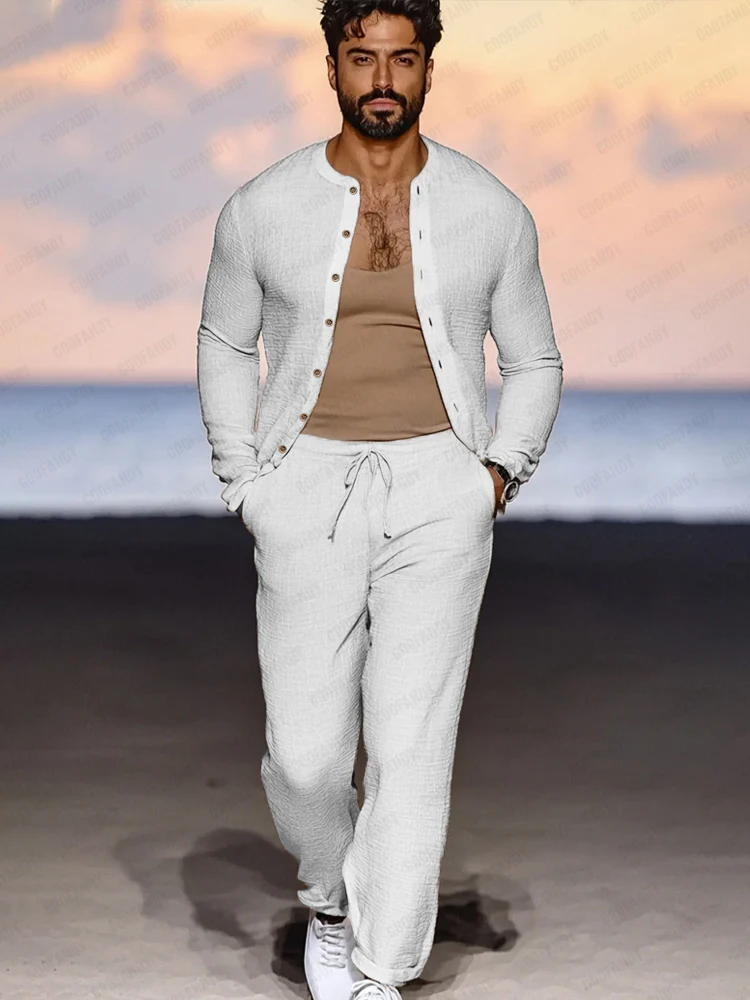 Resort Style Shirt Pants Set - Image 2