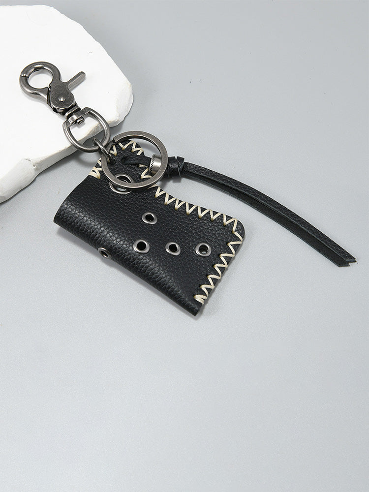 Retro Design Lighter Leather Case Keychain - Image 10