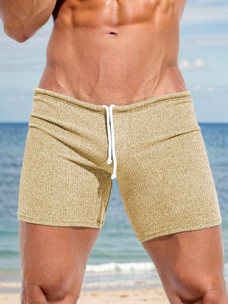 Ribbed Stretchy Athleisure Shorts - Image 2