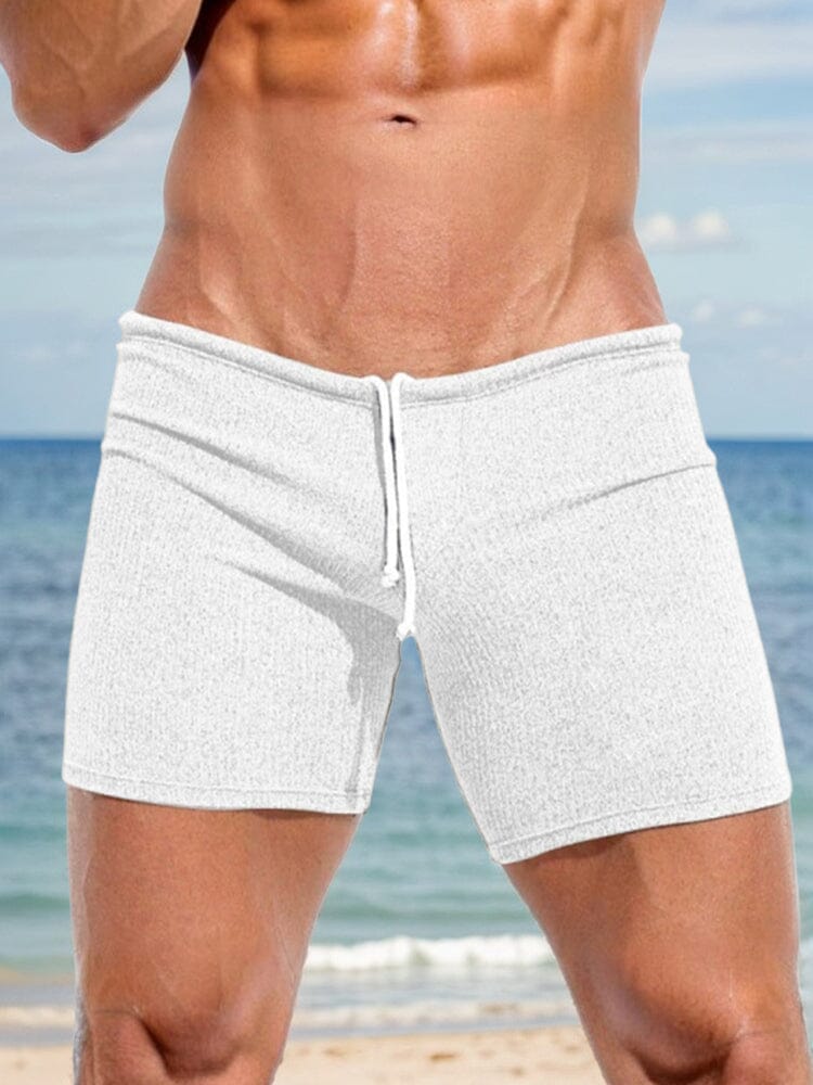 Ribbed Stretchy Athleisure Shorts - Image 4