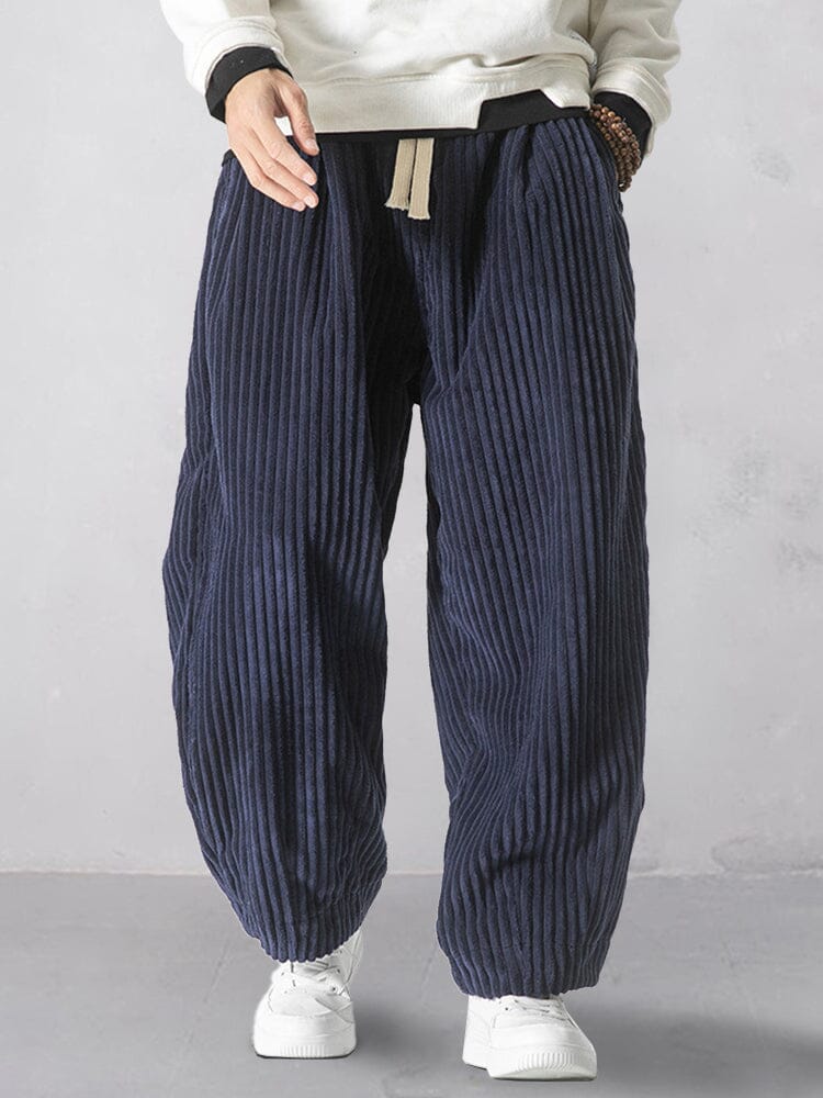 Rlaxed Fit Corduroy Harem Pants - Image 3