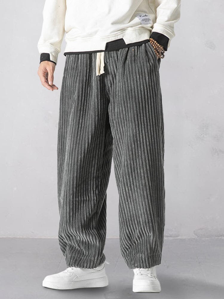 Rlaxed Fit Corduroy Harem Pants - Image 5