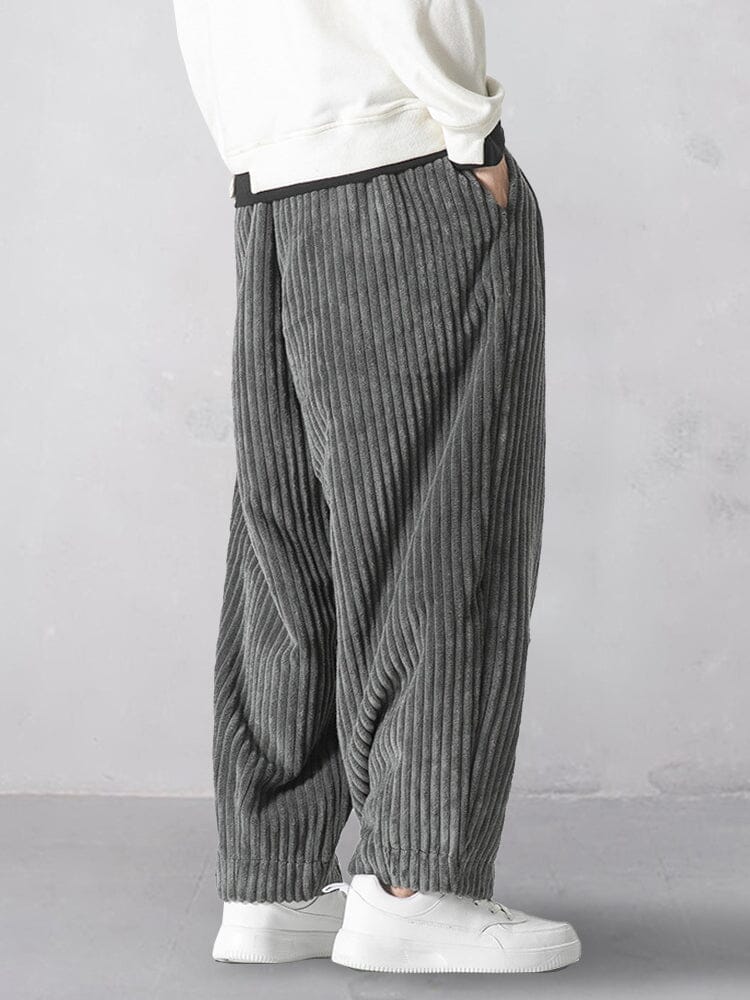 Rlaxed Fit Corduroy Harem Pants - Image 7