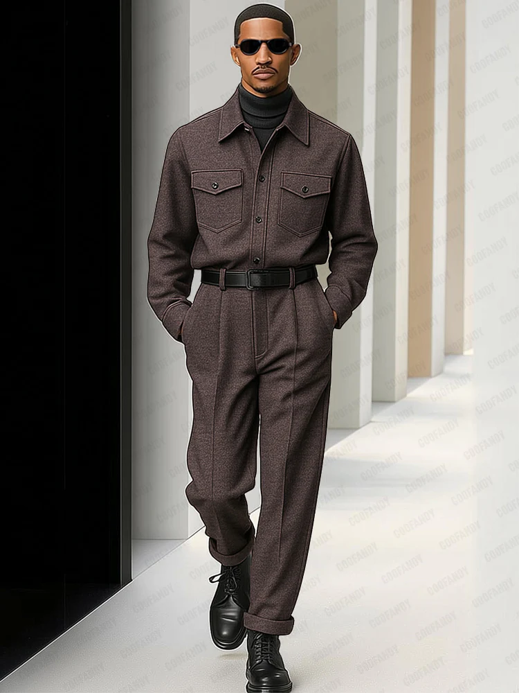 Sharp Casual Jacket Pants Matching Set - Image 2