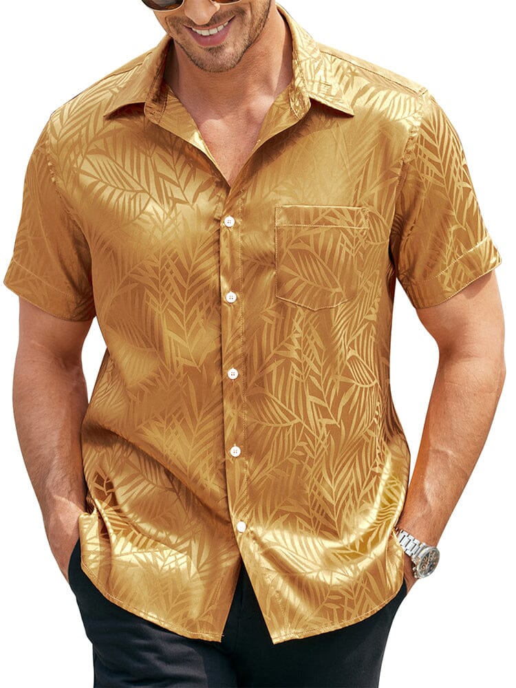 Silk Satin Jacquard Shirt (US Only) - Image 2