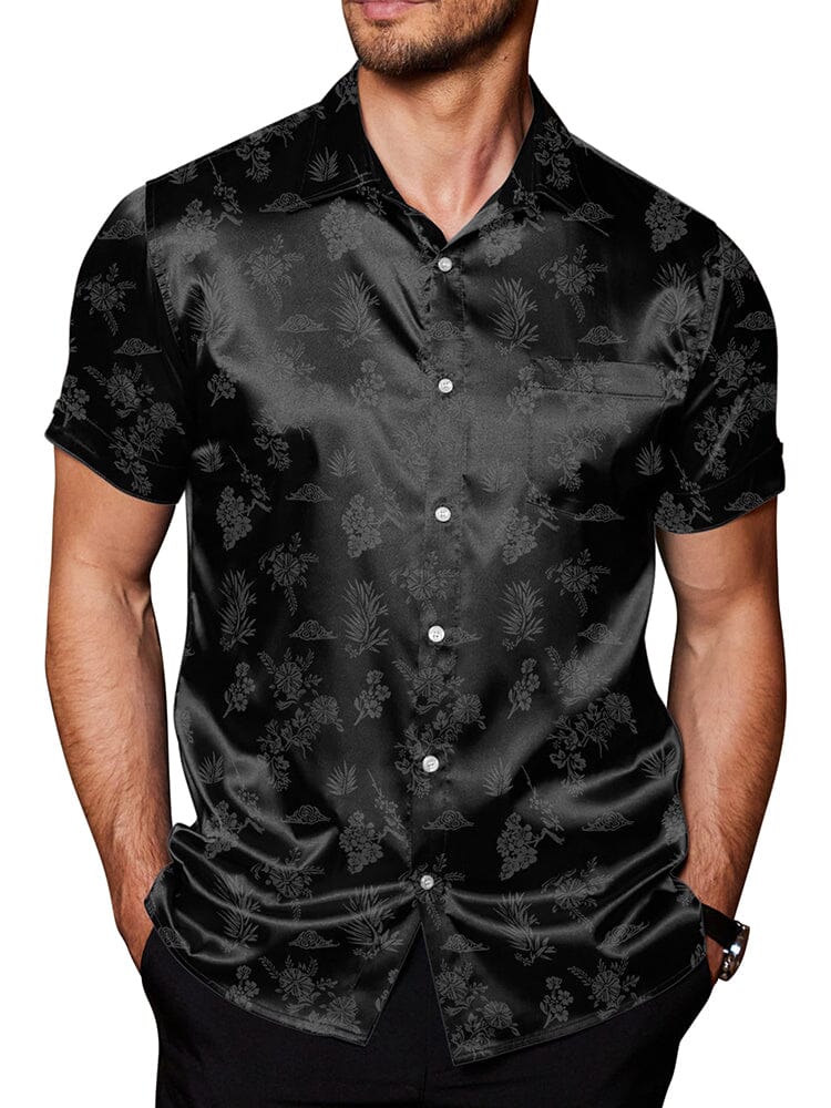 Silk Satin Jacquard Shirt (US Only) - Image 6