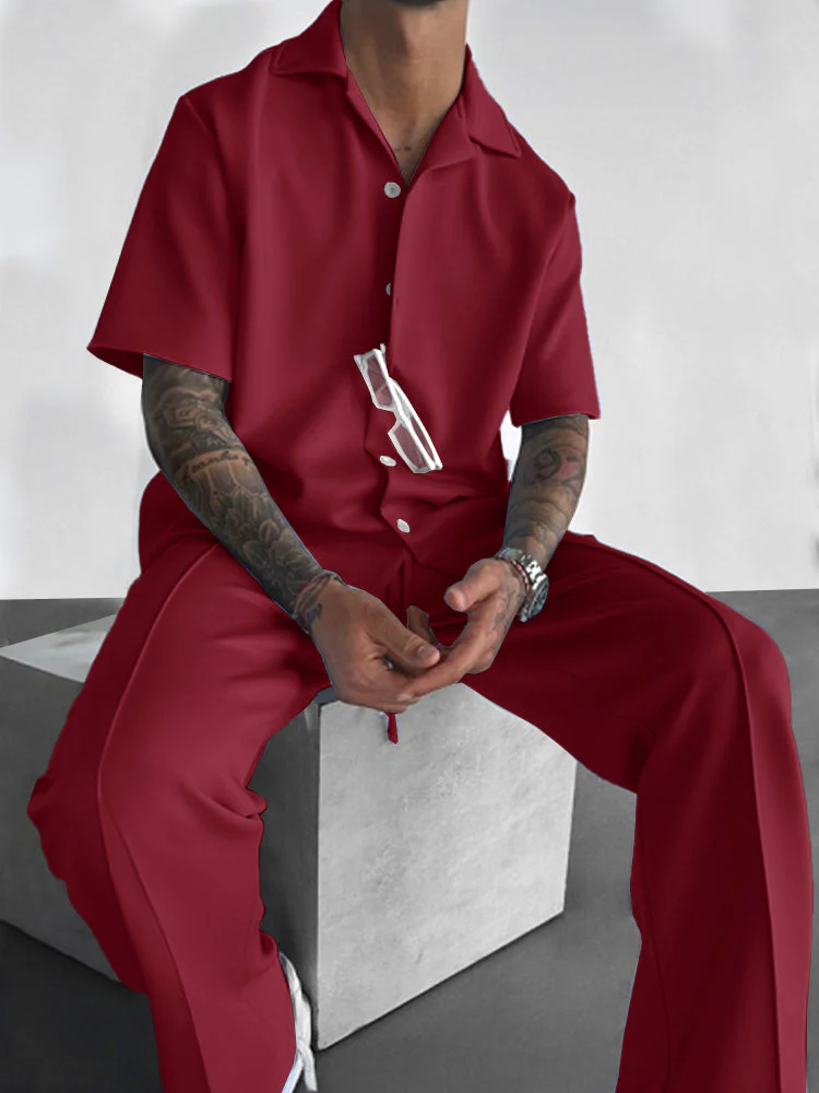 Simple Daily Wear Shirt Pants Set - Image 11