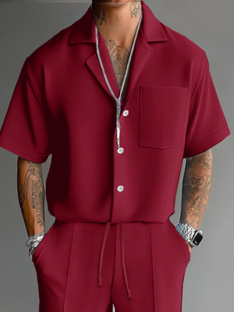 Simple Daily Wear Shirt Pants Set - Image 13