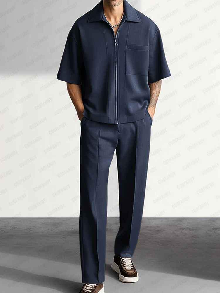 Simple Elegant Shirt Pants Set