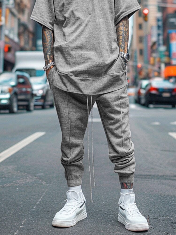 Simple Essential T-shirt Jogger Pants Set - Image 4