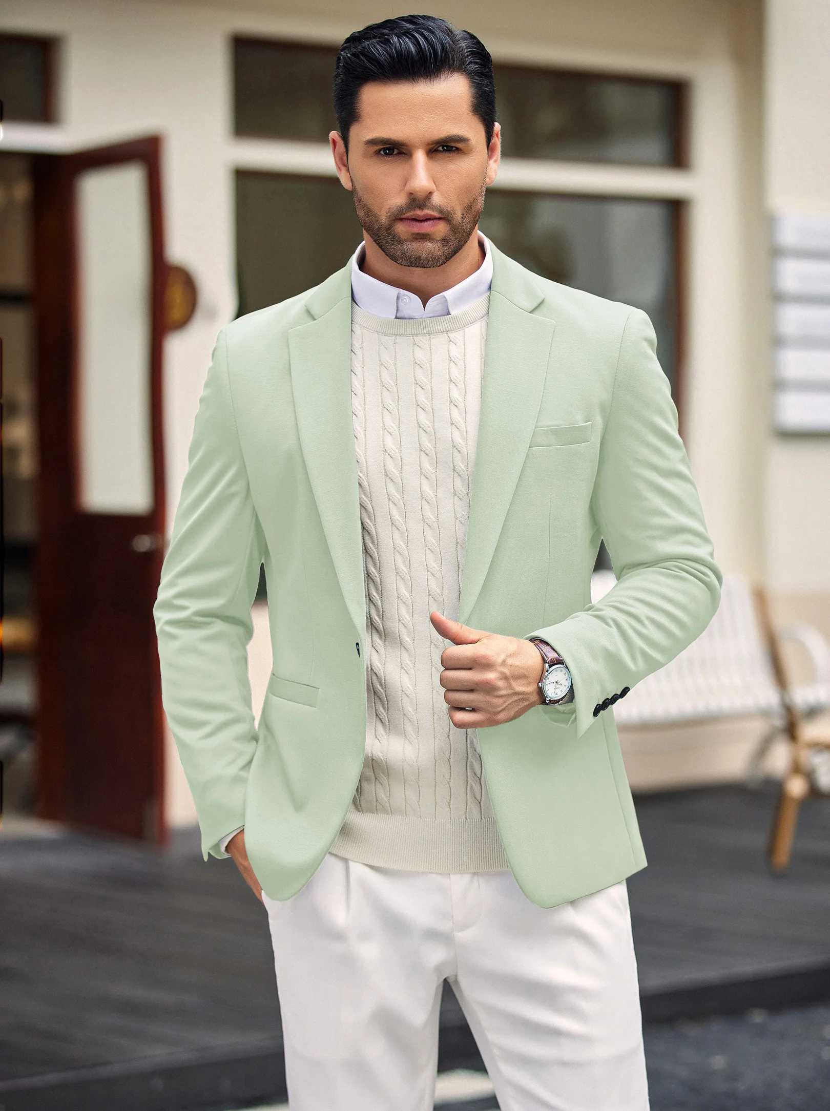 Simple One Button Blazer Jacket (US Only) - Image 11