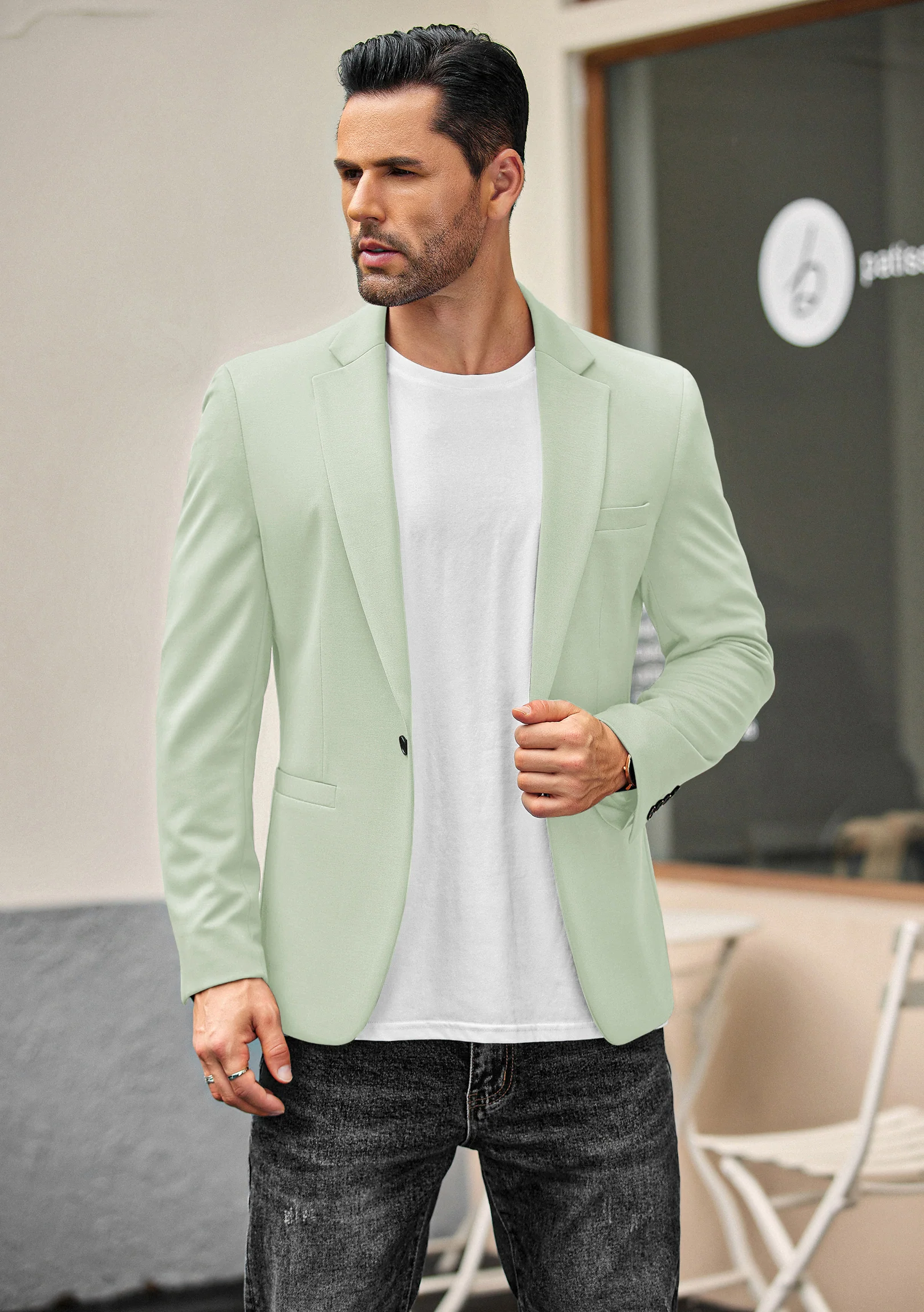 Simple One Button Blazer Jacket (US Only) - Image 13