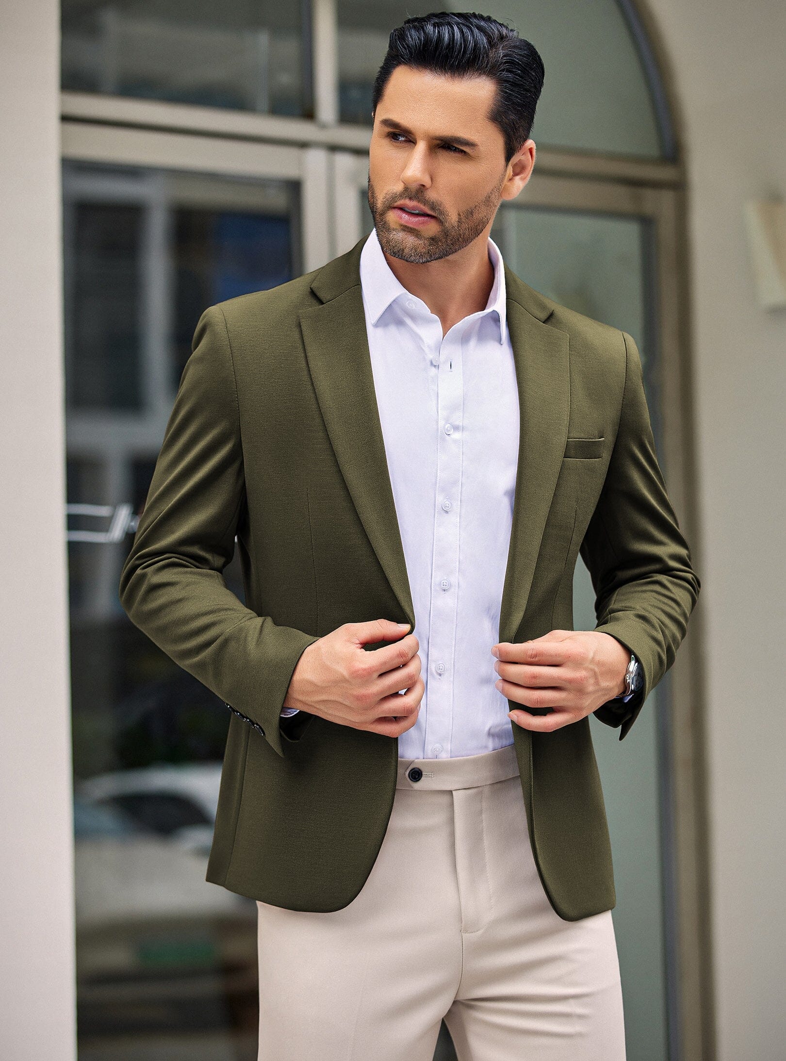 Simple One Button Blazer Jacket (US Only) - Image 3